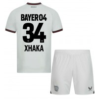 Bayer Leverkusen Granit Xhaka #34 Bortatröja Barn 2023-24 Kortärmad (+ Korta byxor)